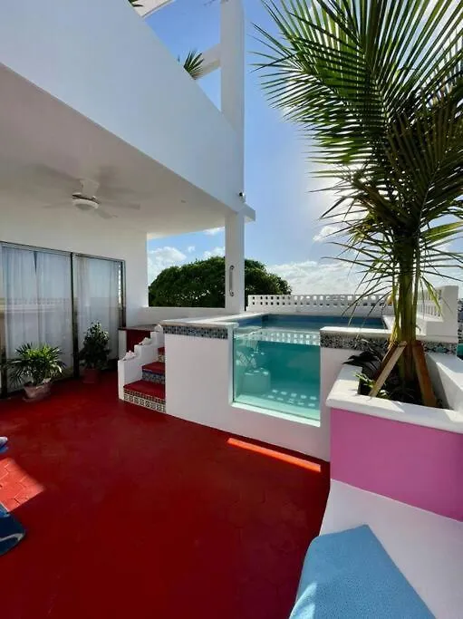 A Sweet Modern Condo By The Beach For Digital Nomads Isla Mujeres Lägenhet